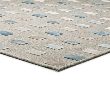 Alfombras Lana + Viscosa Alfombra geométrica tierra multi 67x105